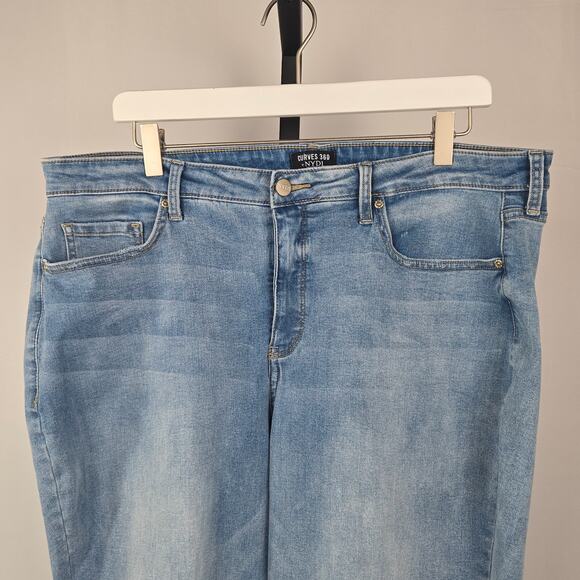 NYDJ Curves 360 Slim Straight Ankle Jean Size 16 Short - Picture 3 of 7